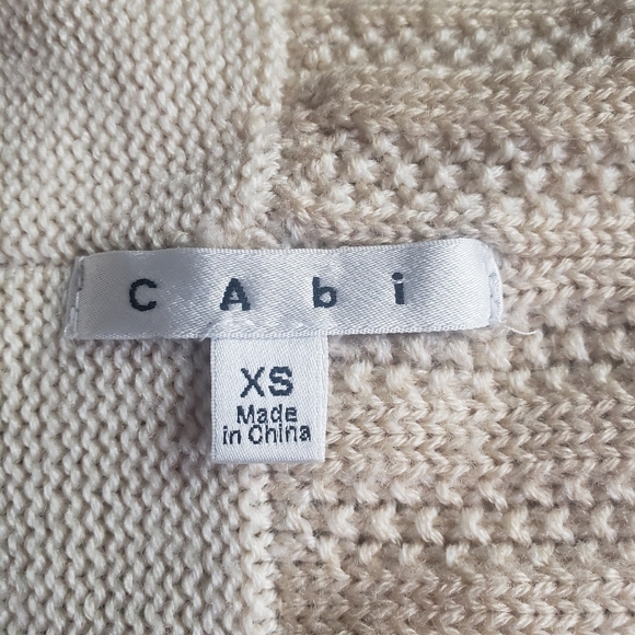 Cabi Patchwork Cardigan Sweater Wool XS - Picture 6 of 9
